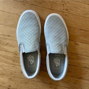 Vans 3-d mini-check suede embossed Slip-On Sneaker